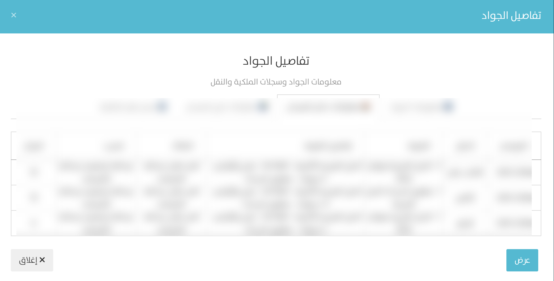 مشاركات الجواد داخل الميدان